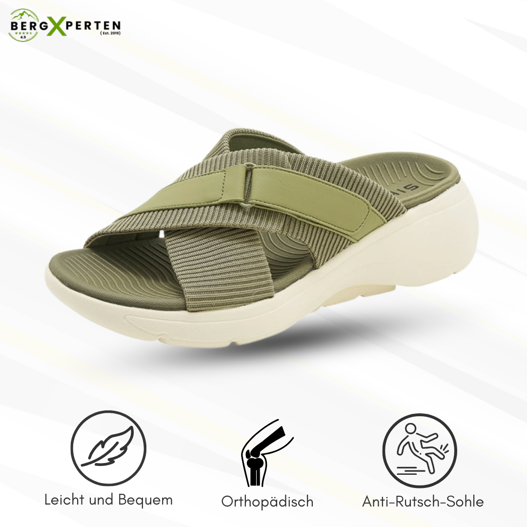 Orthocomfort - patentierte, orthopädische Sandalen für Schmerzlinderung