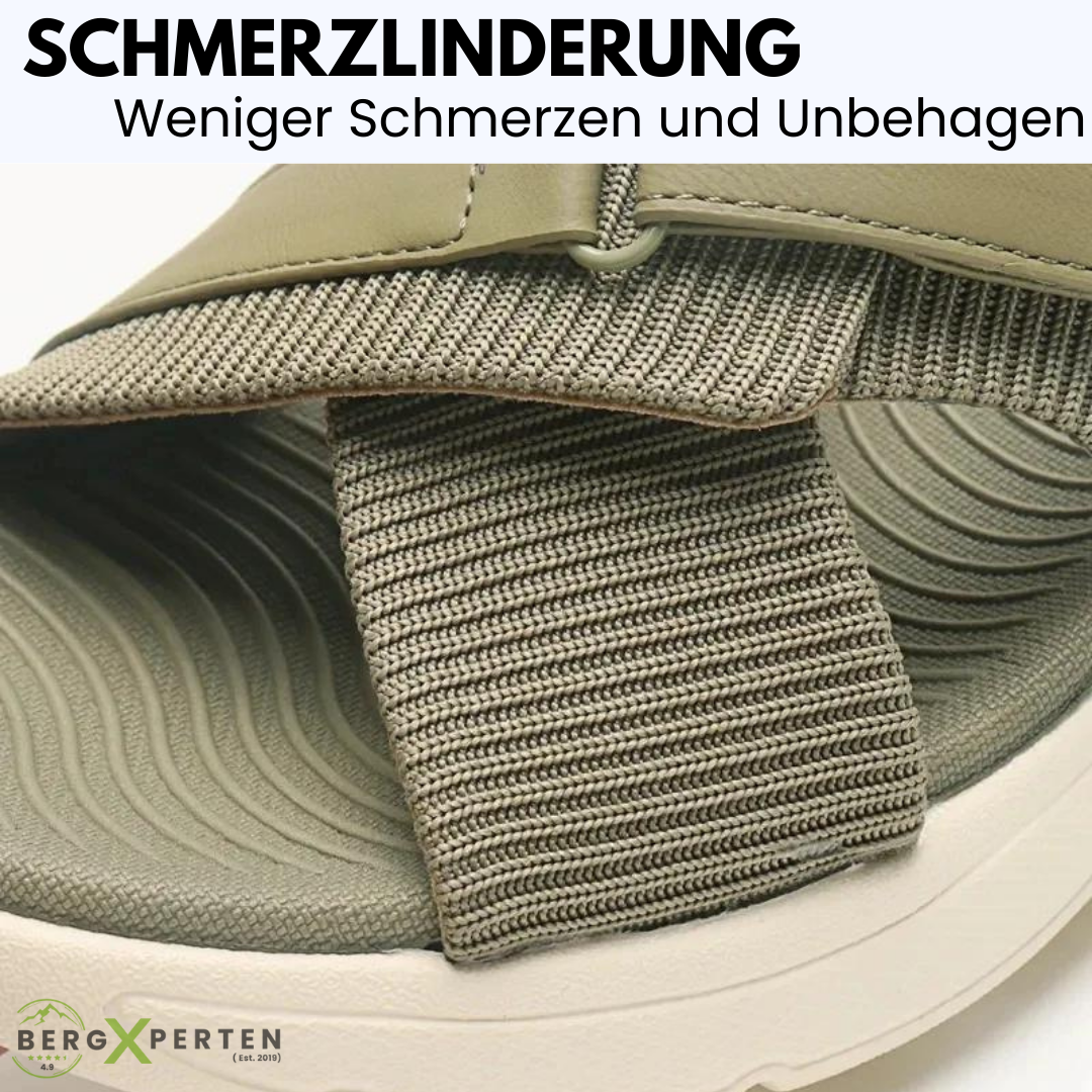 Orthocomfort - patentierte, orthopädische Sandalen für Schmerzlinderung