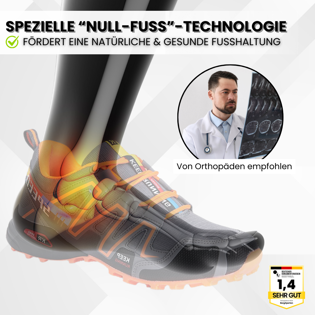 OrthoTrekking - ergonomische schmerzlindernde Trekking u.- Wanderschuhe