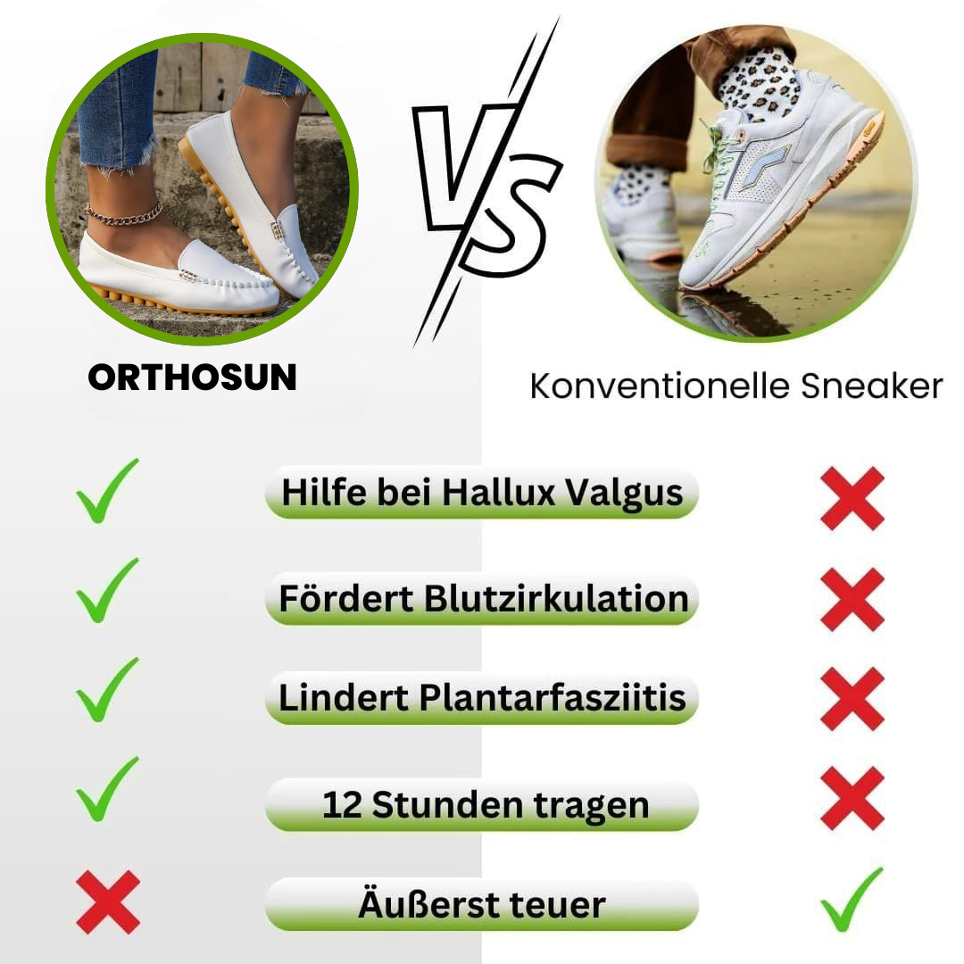 OrthoSun - ergonomische schmerzlindernde Komfortschuhe für Damen