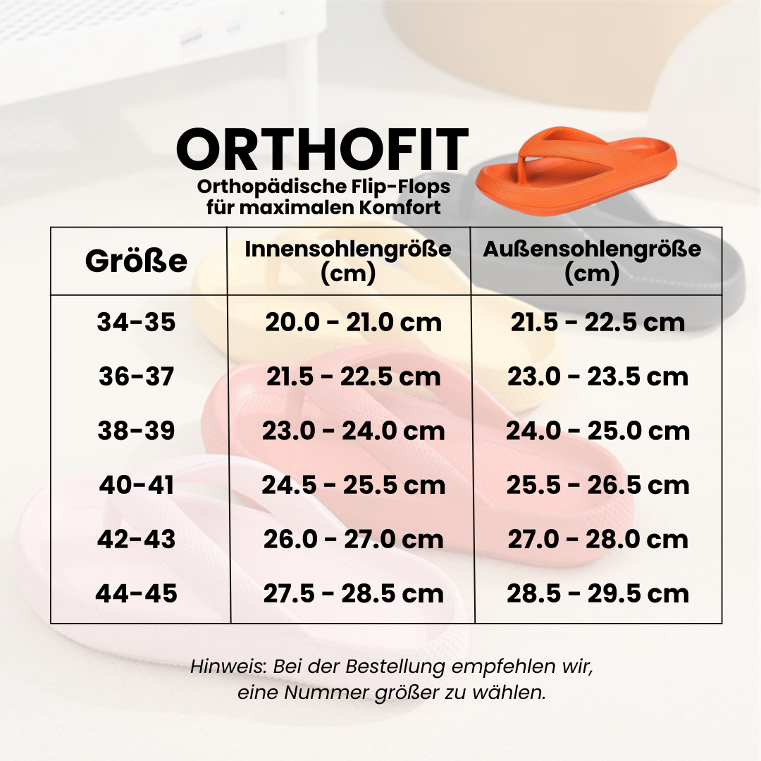 Orthofit - Orthopädische Flip-Flops für maximalen Komfort