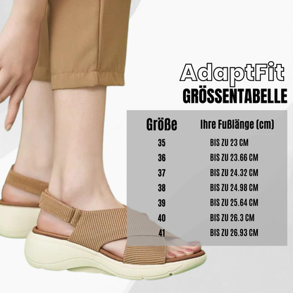 AdaptFit  - patentierte, orthopädische Sandalen mit 2-facher Fußgewölbeunterstützung