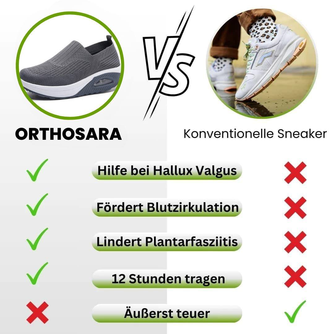 OrthoSara - ergonomische schmerzlindernde Schuhe für Damen