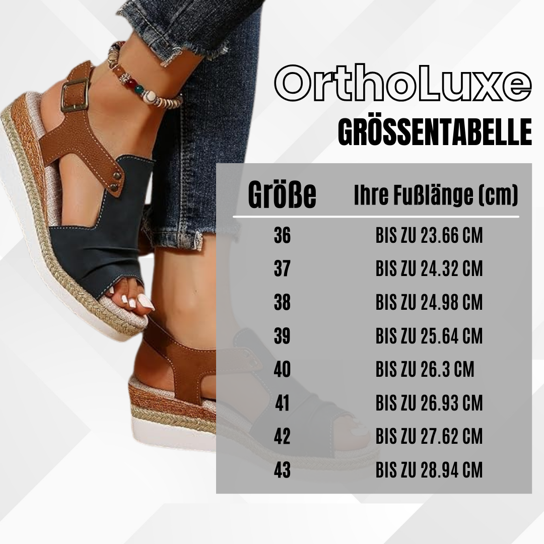 OrthoLuxe - ergonomische schmerzlindernde Sandalen für den Sommer