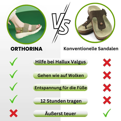 OrthoRina - Orthopädische Sandalen mit Fersenpolsterung für maximalen Tragekomfork