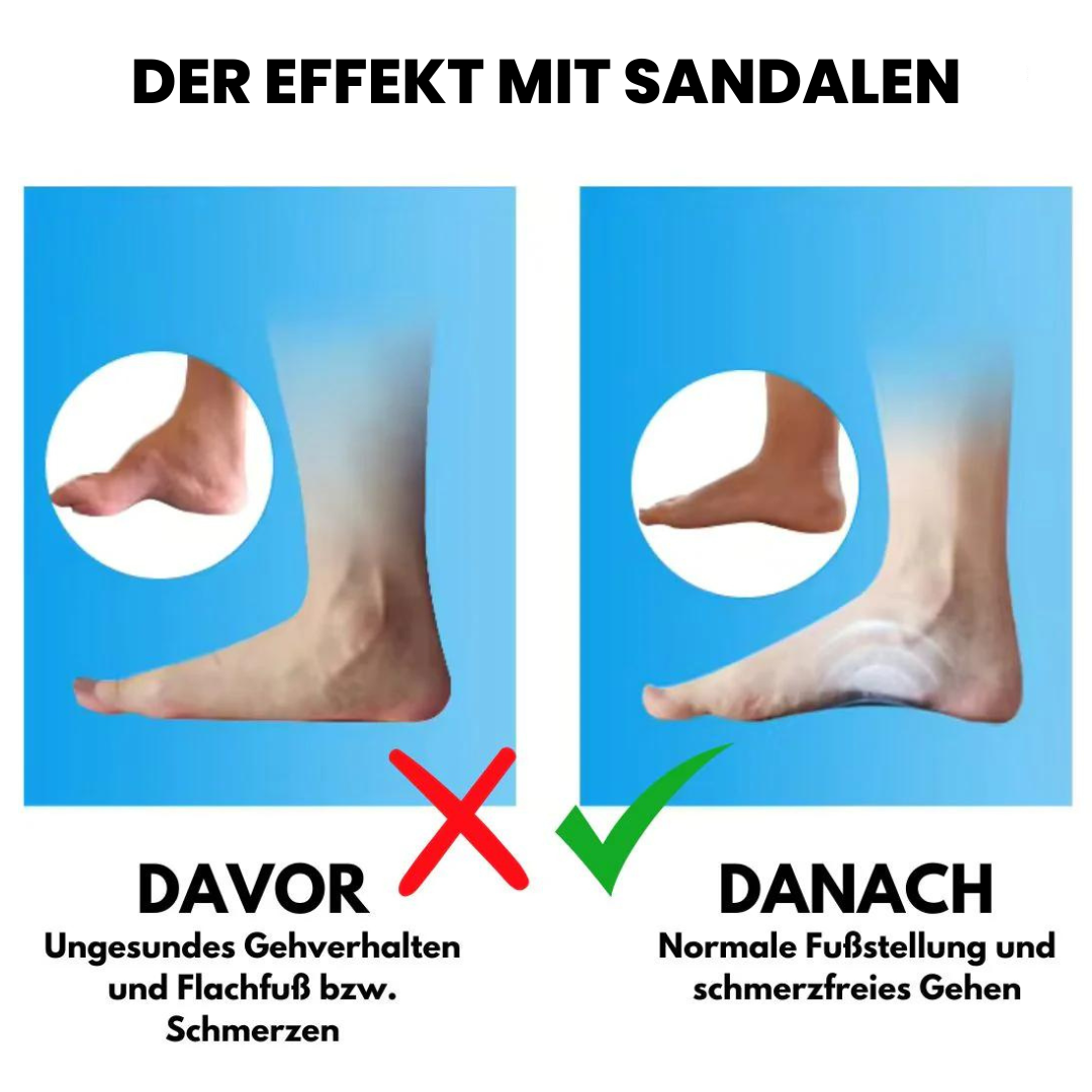 OrthoOne - orthopädische Schmerzlinderungs-Sandalen für maximalen Tragekomfort