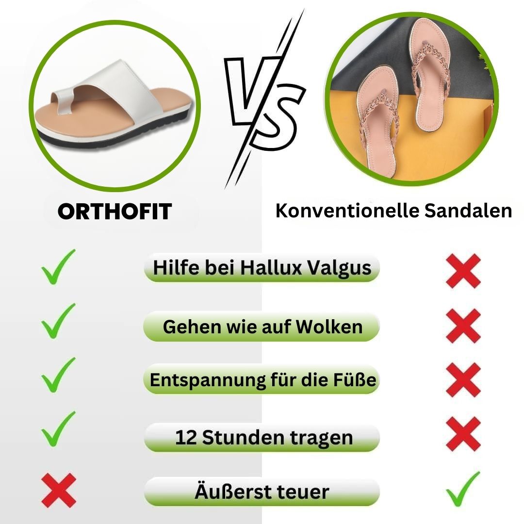 Orthofit - ergonomische schmerzlindernde Sandalen