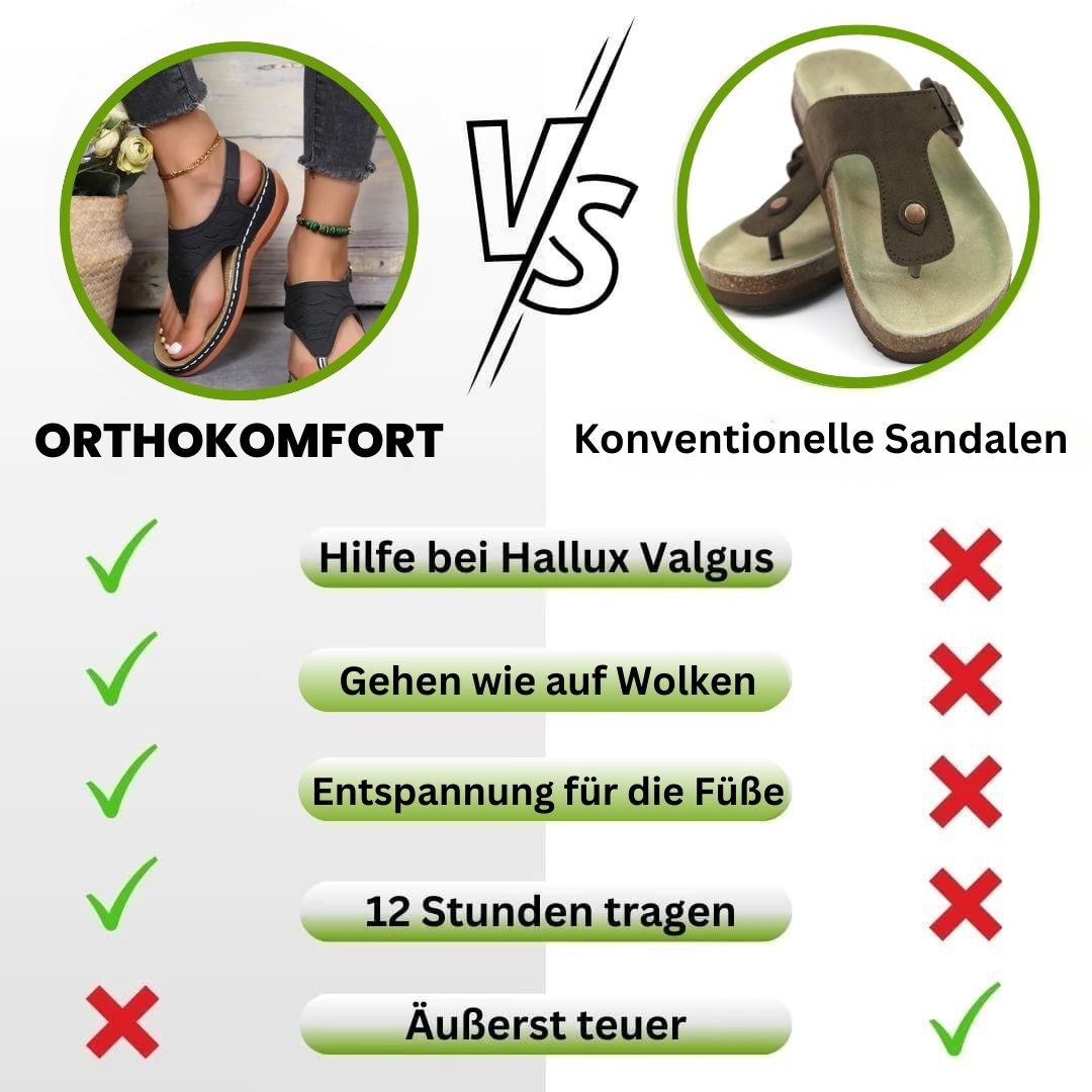 OrthoKomfort - Damen ergonomische schmerzlindernde Komfort-Sandalen